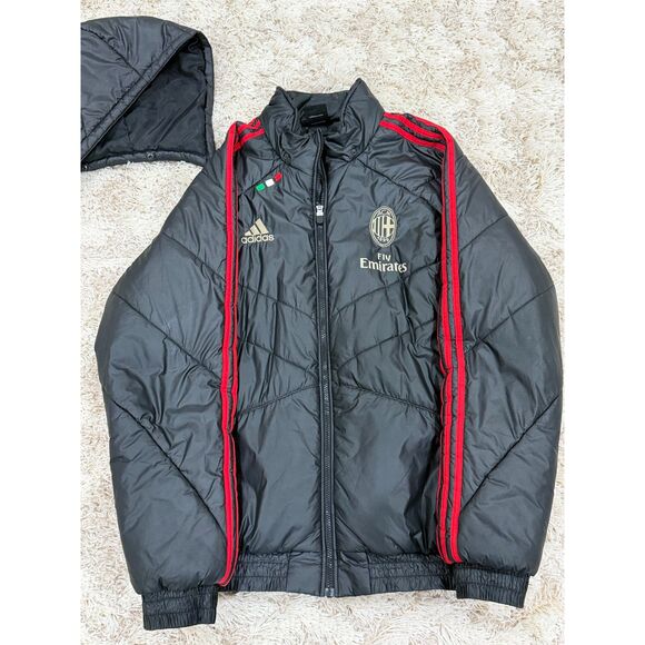 ADIDAS AC Milan Puffer Jacket Men Size XL - Picture 5 of 8